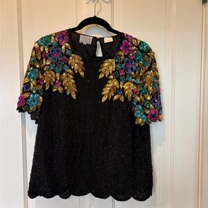Vintage Stenay Sequined Blouse